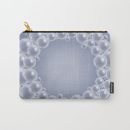 Shiny pearls frame Carry-All Pouch