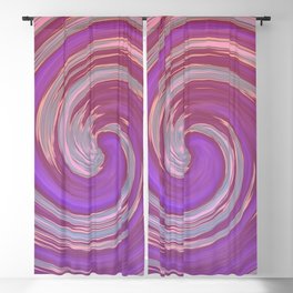 Pink and Purple Swirls Blackout Curtain
