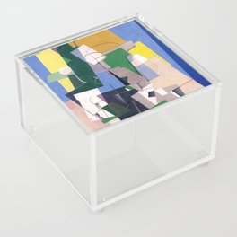 Art Realism Pattern Design Square Acrylic Box