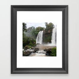 Argentina Photography - Waterfall In The Argentine Jungle Framed Art Print