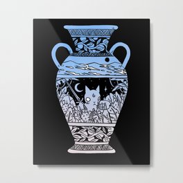 Adventurer Vase Metal Print