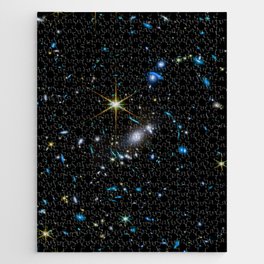 Galaxies of the Universe Teal Gold first images Jigsaw Puzzle