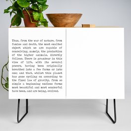 Charles Darwin Quote - On The Origin of Species - Inspiring Quotes - Typewriter Credenza