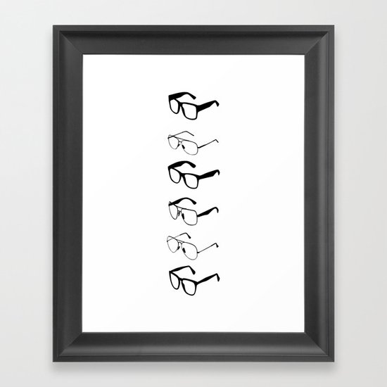 GLASSES II Framed Art Print