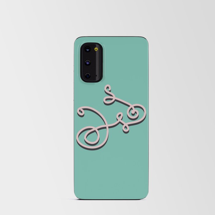 Wiggly Bicycle on the Seaside Android Card Case