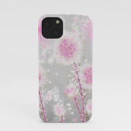 Dandelions in Pink iPhone Case