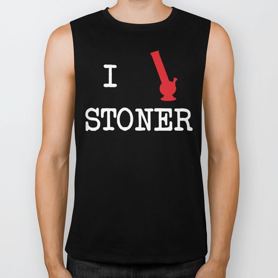 I Love Stoner Biker Tank