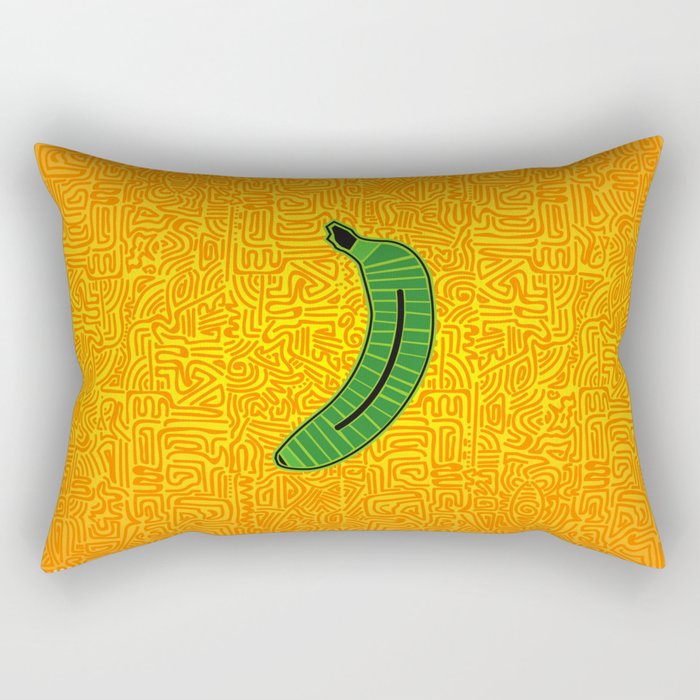 Banana Verde Rectangular Pillow