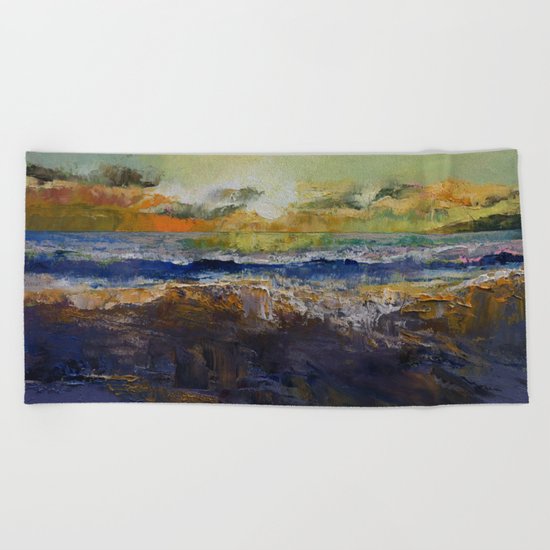 California Waves Beach Towel