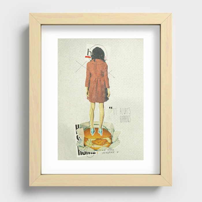 It Always Happens | Collage Recessed Framed Print