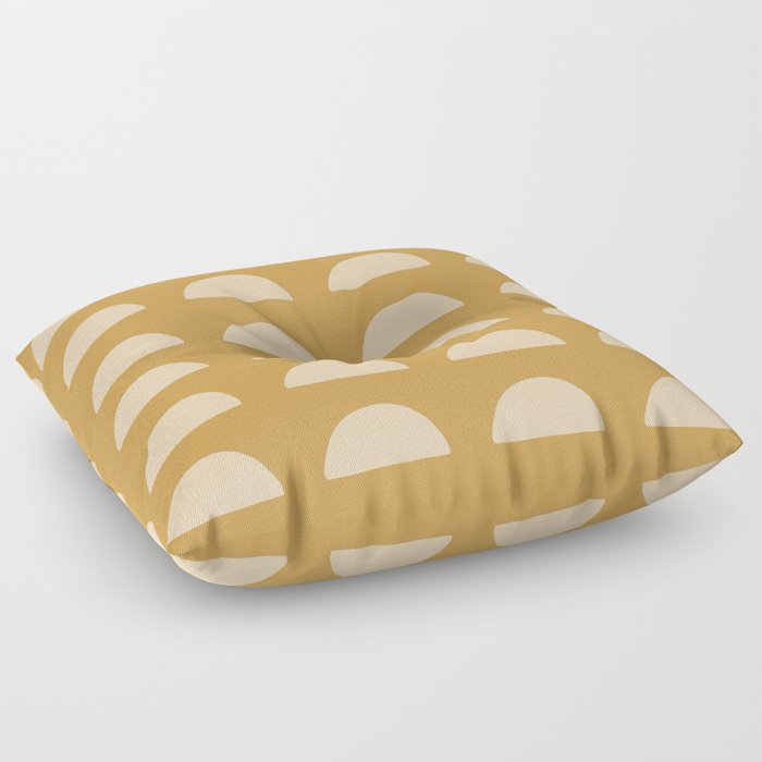 Desert Sand Mid-Century Pattern Floor Pillow