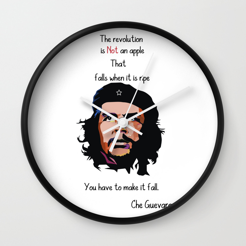 Che Guevara Painting Wall Clock By Kartrtick101 Society6