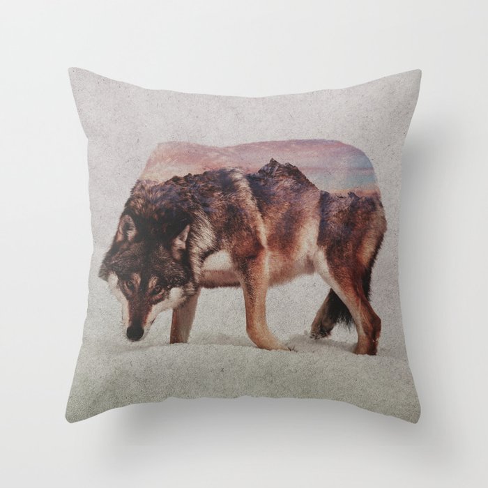 Wolf Throw Pillow