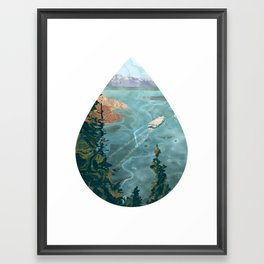 It Always Rains on the Puget Sound Framed Art Print