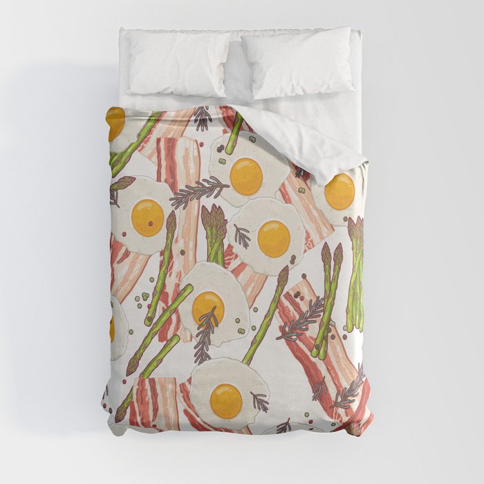 Breakfast pattern Duvet Cover