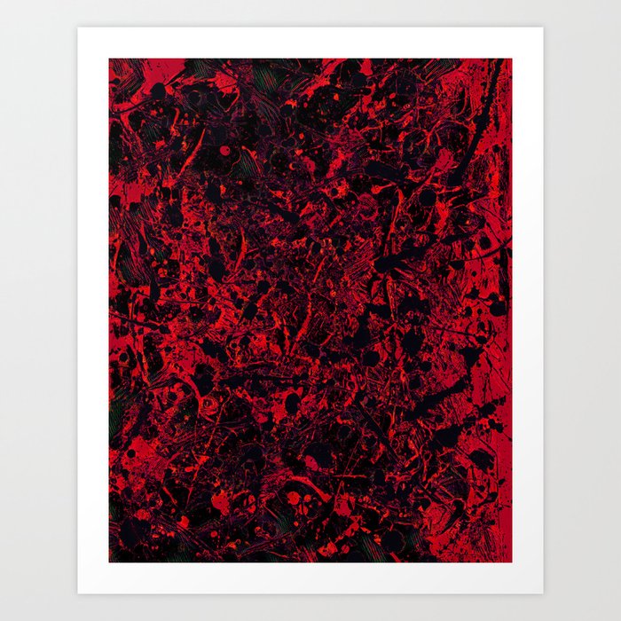 Remnants Red Art Print