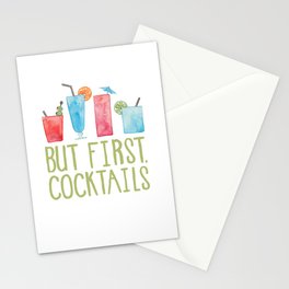 But First, Cocktails. Stationery Card