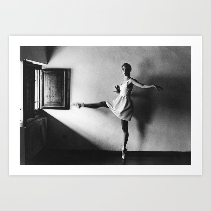 Dancing ballerina on film | Ballet performance in Firenze, Italy | Beautiful art, fine art  Art Print