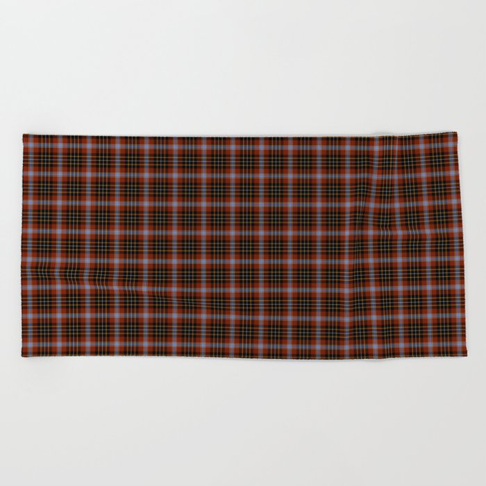 midge's tartan 4 Beach Towel