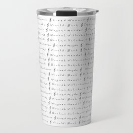 Classical Music Composers, pattern, Mozart, Beethoven, Chopin Travel Mug