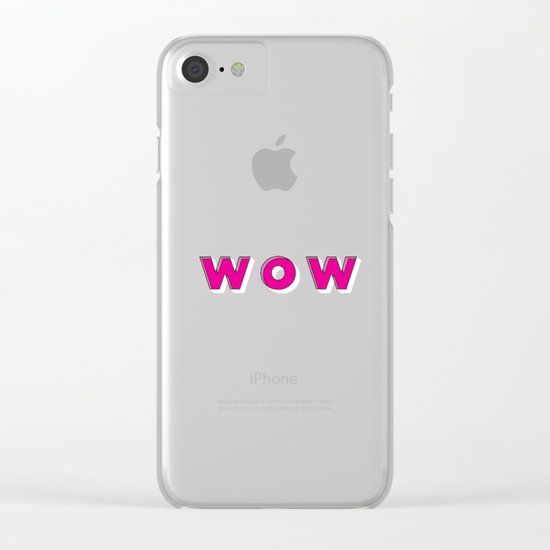 WOW Clear iPhone Case