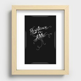 resistance is futile Recessed Framed Print