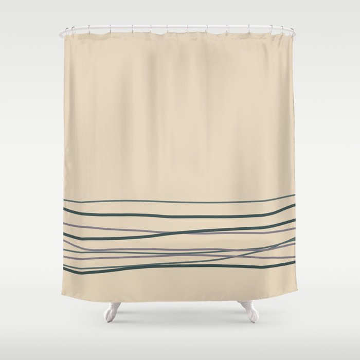 Alpaca Wool Cream Color Shower Curtain, Cream Colored Shower Curtain
