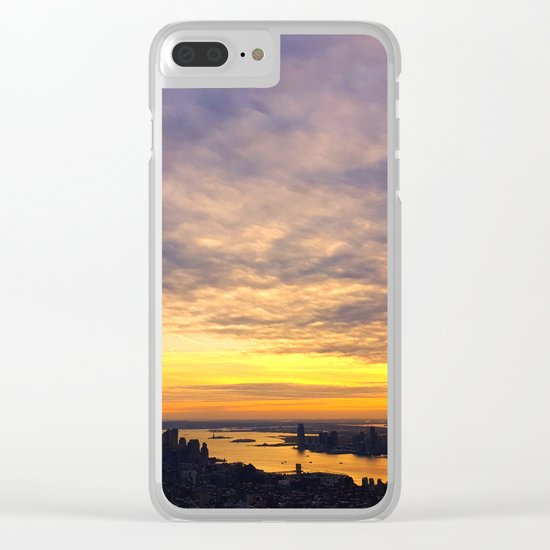New York skyline Clear iPhone Case