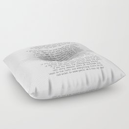 If quote by Rudyard Kipling -If you can keep your head when all about you        Are losing theirs and blaming it on you,    If you can trust yourself when all men doubt you, But make allowance for their doubting too;    Floor Pillow
