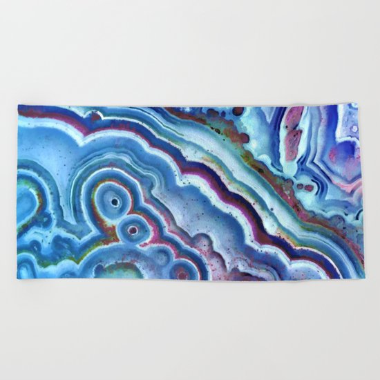 Agate chalcedony Beach Towel
