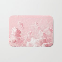Light pink clouds aesthetic Bath Mat | Pinksky, Cloudspainting, Sky, Shadesofpink, Lightpinkaesthetic, Pattern, Cloudsaesthetic, Angelcore, Clouds, Dreamy 