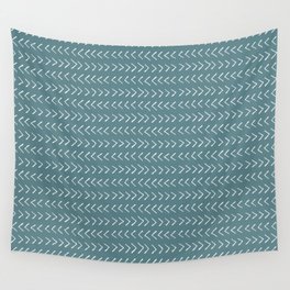 Arrows on Horizon Blue Wall Tapestry