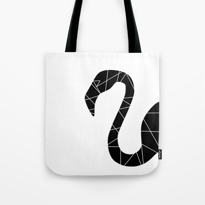 Geometric Flamingo Tote Bag