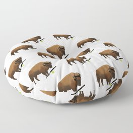 Bison Softball Floor Pillow