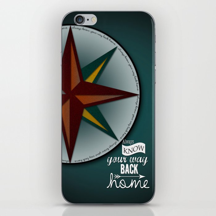 always know your way back home iPhone Skin