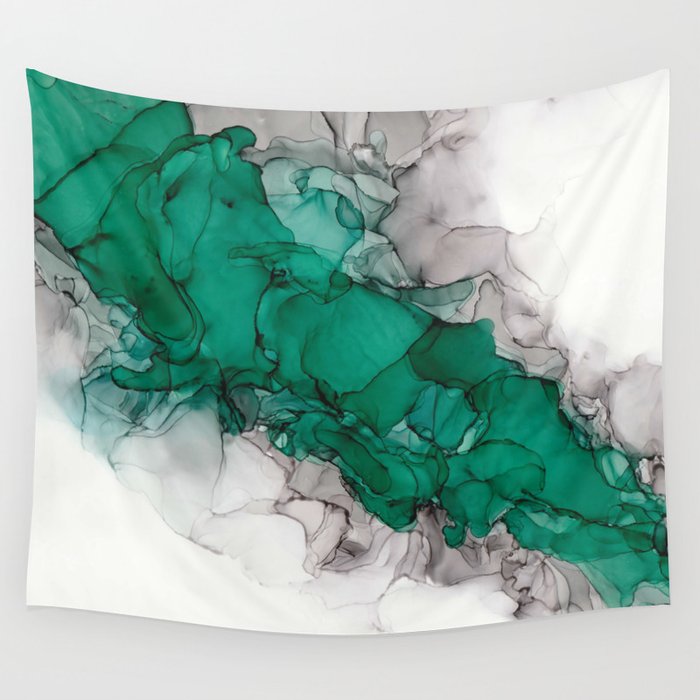 Study in Green Wall Tapestry