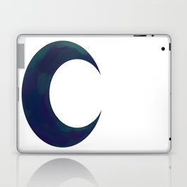 Blue Crescent Moon Laptop Skin