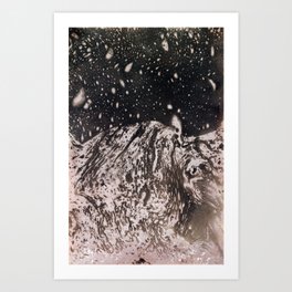 starry night on mars Art Print