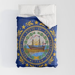 State flag of New Hampshire US Flags New England Standard Colors Banner Duvet Cover