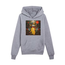 She Came from the Wilderness Kids Pullover Hoodies