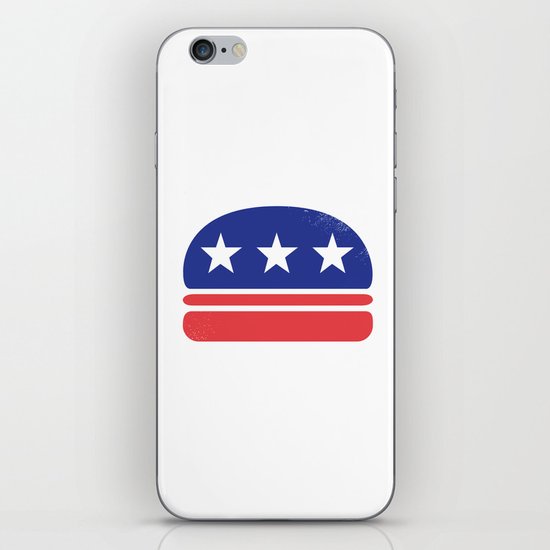 I Vote for Burger! iPhone Skin