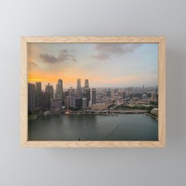 Singapore Skyline Framed Mini Art Print