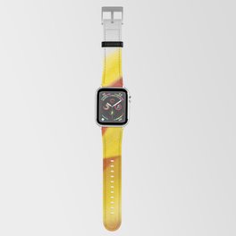 Yellow Tulip with Red Stripe 02 Apple Watch Band