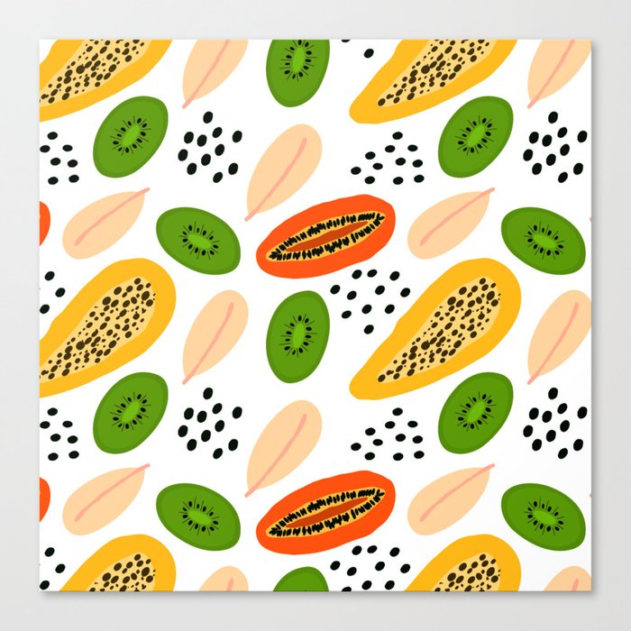 Fruity sweet pattern Canvas Print