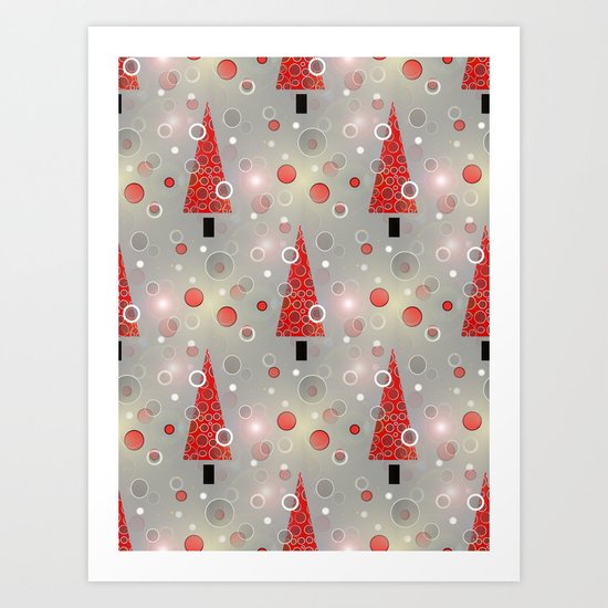 Holiday Snow Fall Art Print
