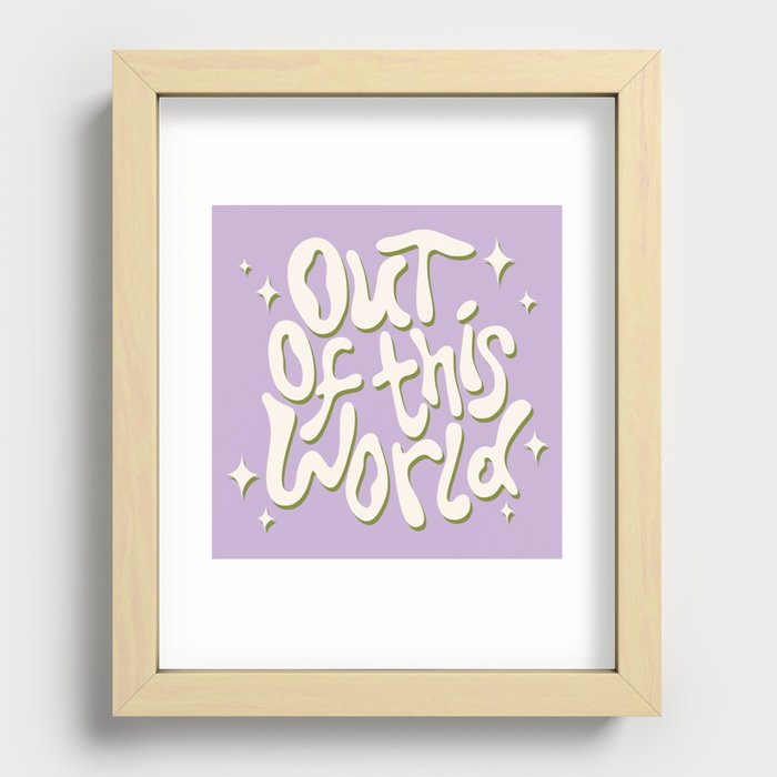 Out of this World Violet Recessed Framed Print