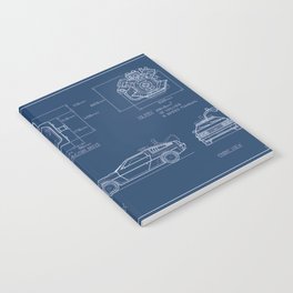 DMC DeLorean Blueprint Notebook