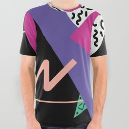 Memphis pattern 39 - 80s / 90s Retro All Over Graphic Tee