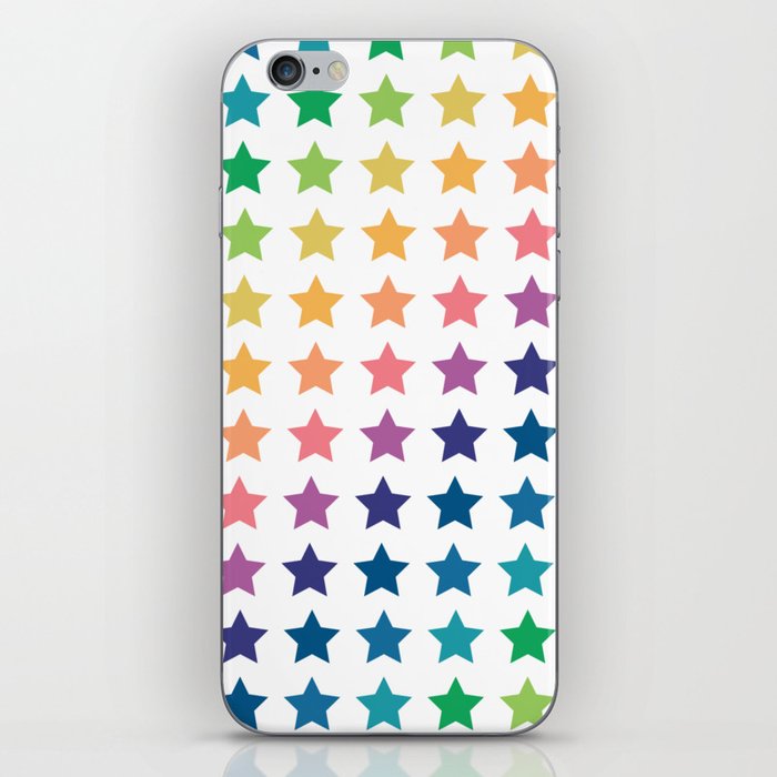 Rainbow star iPhone Skin