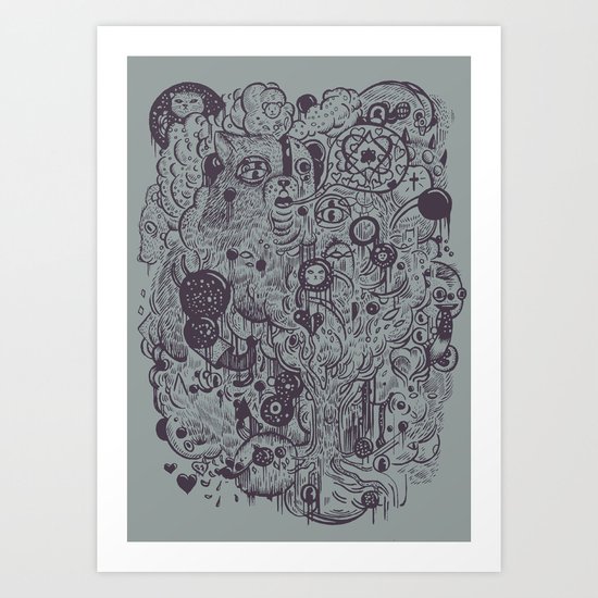 Polyphobic Vomit Art Print
